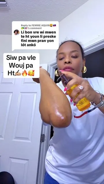 Replying to @FEMME AQUIN🦁🇭🇹🇬🇫🇺🇸 pa gen kanpe Glo Melanin #brightening #body #oil #tumeric #dealsforyoudays 