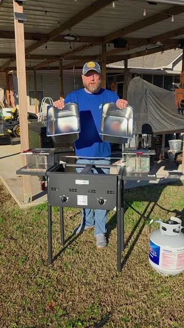vevor outdoor propane deep fryer 100,000 BTU #deepfryer #outdoor #tiktokshopcreatorpicks #genx #bluecollar 