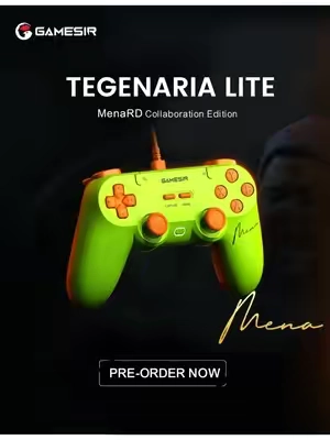 Introducing GameSir Tegenaria Lite MenaRD Edition. Co-designed with MenaRD The $19.99 Minimumlism Beast for fighting games & FPS, with 2ms end-to-end input latency. Pre-Orders Start Now.                             #gamesir #TegenariaMenaRDEdition #SymmetricController #MenaRD #controller 