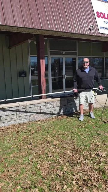 Telescoping power washer #powerwasher #guttercleaning #gutters #outdoors #badearl 