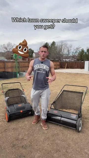 The 26” is the most versatile #vevor #tiktokshopcreatorpicks #lawncare #lawnsweeper 