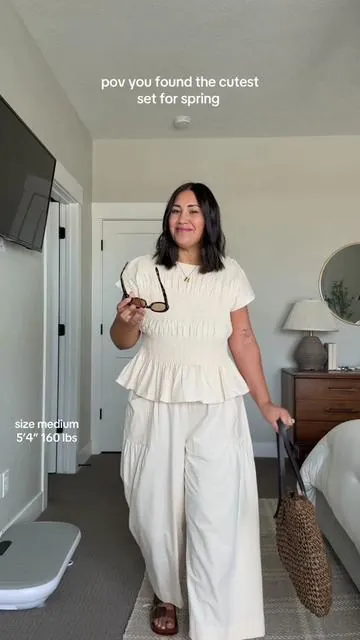 Sorry not sorry I will not stop sharing this set because it’s my fave 🤭 #matchingset #springfashion #lookforless #tiktokshopcreatorpicks #tiktokshopstockup 
