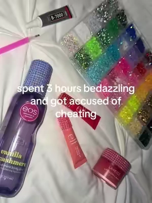 can’t believe it #makeup #bedazzled #fyp #trending #cheaters 
