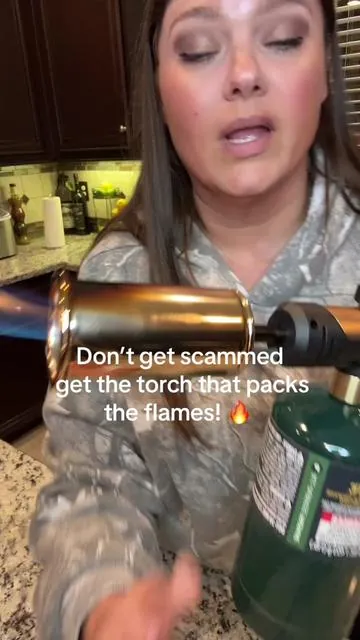 Why wouldn’t you want to get the coolest torch with the biggest flame? #torch #flamethrower #cookinghack #tiktokshopcreatorpicks @ARTFLAMM TORCH 