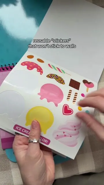 stickers for kids that won’t drive parents crazy! #stickers #kidstoys #kidscrafts #kidsactivities #tiktokshopspringglowup 