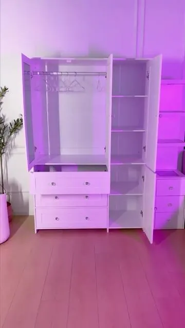 omg sooo pretty closet😍#furniture #closet #wardrobe #fyp #tiktokshop 