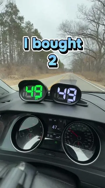 I like the white speedometer better than the green speedometer! #speedometer #HUD #cargadgets #carfun #caraccessories 