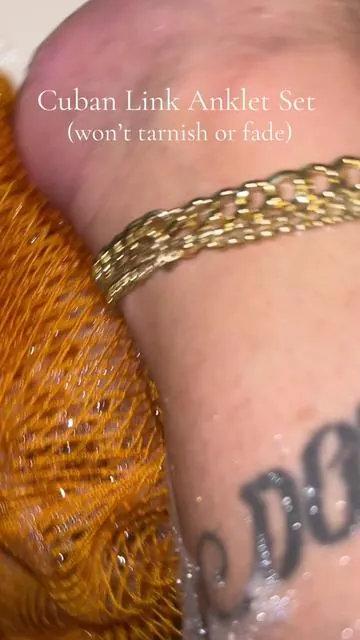 Gold Anklet Set  #Anklet #Anklets #anklebracelet #tiktokshopsparkcreator 