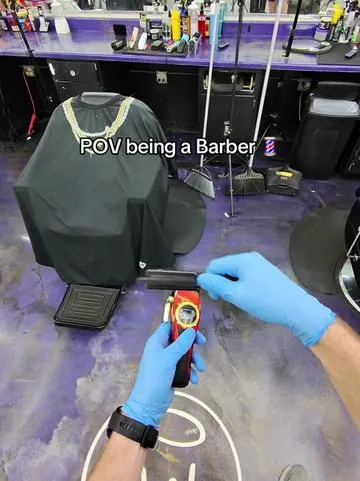 POV being a Barber w VGR Pro Clippers 💈 #barbertok #barber #barbershop #pov  #sanmarcostx 
