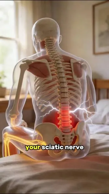 Most sciatic nerve pain starts with spinal compression. Here’s how to decompress your spine at home.#backmassager #backpain #lowbackpain #backpainrelief #physiotherapy #decompression #bodycareroutine 