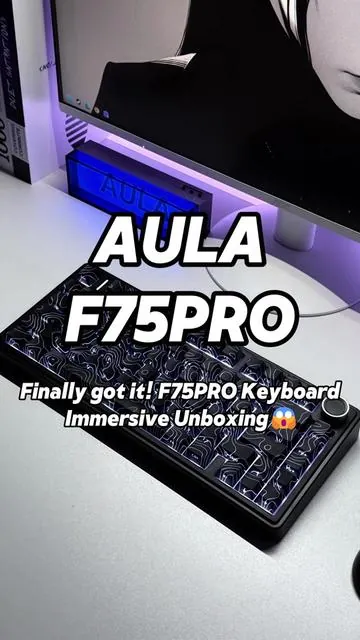 😱lFinally got it! F75PRO Keyboar Immerslve Unboxing#aula #aulas75pro #s75pro #fyp #musthave #tiktokshopmademebuyit #techreview #pcgaming #techdeals #desksetup #WeeklyDeals #tiktokshopcreatorpicks #immersive #asmr #uboxingvideo