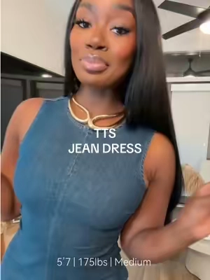 Pretty stretchy jean mini dress 🥰😍 #jeandress #minijeandress #denimdress #dress #cider 