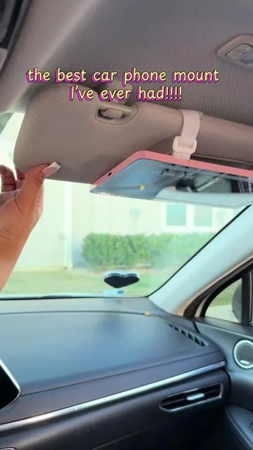 Magnetic Car Clip Phone Mount ✨ Hands Free Cell Phone Holder 🔥 #phoneholder #phonemount #carphoneholder #magsafe #caraccessories 
