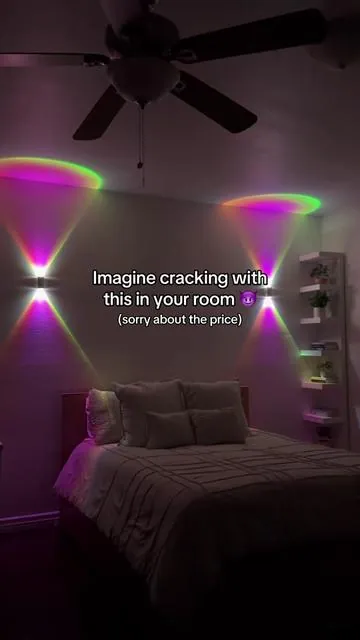 Set the mood first 😏 #roomlights #roomdecor #bedroominspo #ledlights #mood 