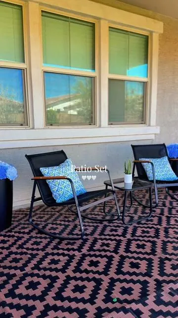 When you want something simple and clean 👌🏼🤍 #outdoorfurniture #patioset #outdoorchairs #bistrochairs  #tiktokshop 
