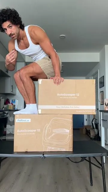 new petpivot auto scooper 12!! #catsoftiktok #cattok #catlover #catdad 