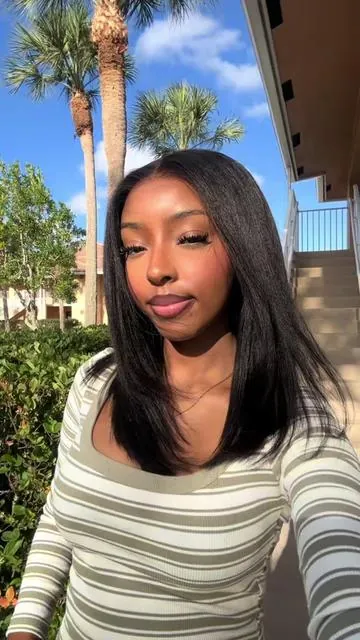 I just had to tell yall about this wig!! It’s so natural and beautiful 😭🥰 @nadula hair @nadulahairwig @nadulahairshop_ #weeklydeals #tiktoktopwigs #wigreview #nadulahair #yakibob 