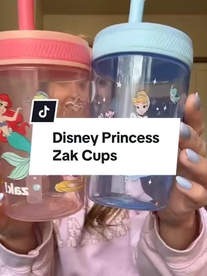 Runnn before all the Disney characters are gone👠👑✨🤩 @zak designs #zakcup #leakproofcup #toddlercup 