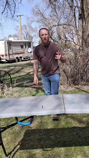 This is the last folding table you'll ever have to buy, Vevor stainless steel folding commercial prep table #foldingtable #metaltable #vevortools #vevor #tiktokshopcreatorpicks 