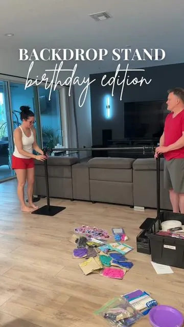 This backdrop stand is fantastic!!! Obsessed with using it for all birthday parties.  #birthdayparty #birthdaydecor #backdrop #partydecor #tiktokshopcreatorpicks 