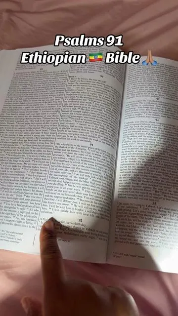 Reading it out of the Ethiopian Bible gave me chills 🙏🏽🥹 #ethiopia #KJV #booktok #christiantok #Booktok 