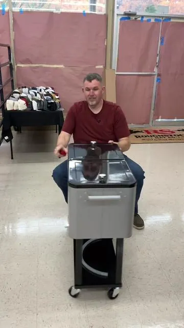 Patio cooler with rolling cart #cooler #patiocooler #partycooler #coolerwithwheels #poolsidecooler 