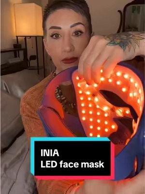 INIA LED face mask 940 nm infrared light #tiktokshopspringglowup #iniamothersday #glowwithinia #tiktokshopcreatorpicks 