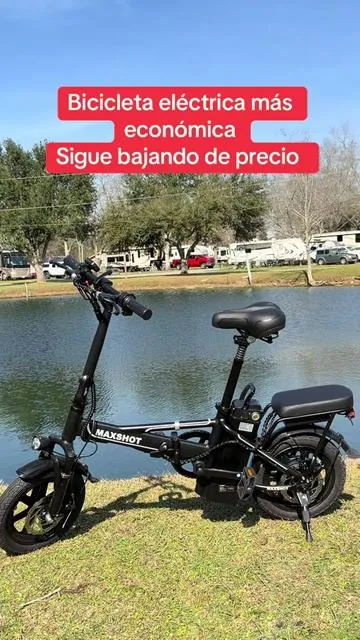 Bicicleta eléctrica con todo incluido luces, frenos y amortiguadores #bike #bici #viral_video #cuban 