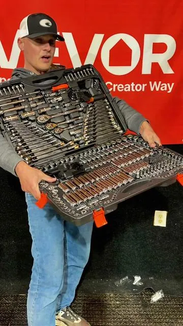 VEVOR 308 Piece Mechanics Tool Set – Complete Socket & Ratchet Kit for Garage, Automotive & DIY Repairs Description This VEVOR 308-piece mechanics tool set is a full garage starter kit with a huge range of metric and SAE sockets, ratchets, extensions, hex keys, screwdriver bits, and specialty tools all organized in a heavy-duty multi-layer case. Perfect for automotive repairs, trucks, tractors, home maintenance, and DIY projects. The stackable case keeps everything organized so you can quickly find the right tool instead of digging through drawers. If you work on vehicles, equipment, or projects around the shop, this kit covers almost everything you’ll need. Keyword Block VEVOR 308 piece tool set 308 piece mechanics tool set VEVOR socket set mechanic ratchet and socket kit complete garage tool set automotive repair tool kit metric and SAE socket set DIY mechanic tool kit truck and tractor repair tools home garage mechanic tools Hashtags (5 only) #TikTokShopCreatorPicks #TikTokShopSpringGlowUp #ToolTok #MechanicTools #SocketSet