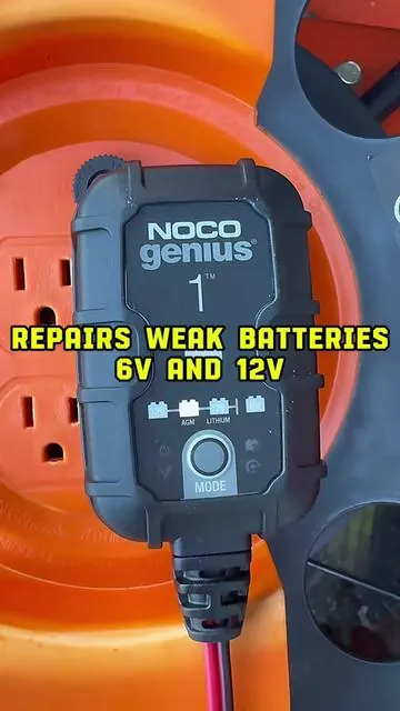 Repair, charge, and maintain. This NOCO GENIUS 1 covers all your battery needs. #battery #charger #tricklecharger #repair #maintain 