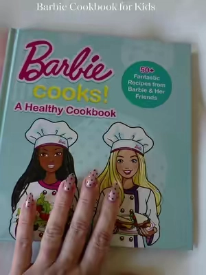 The price on this Barbie cookbook is so good! My daughter and I have had so much fun trying these recipes together!  #kidscooking  #cookbook  #toddlersofticktok  #kidsactivites  #cookingforkids 