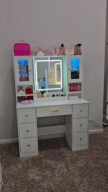 #makeupvanity #vanity #tocador #greenish #tiktokshopcreatorpicks 