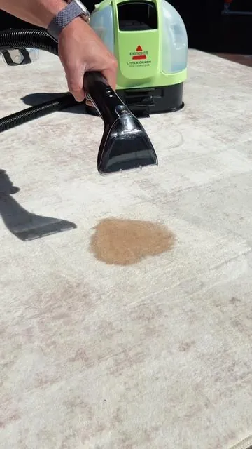 Finally a cordless stain remover that really works! #stainremover #stainremoval #littlegreen #carpetcleaning #qvc 