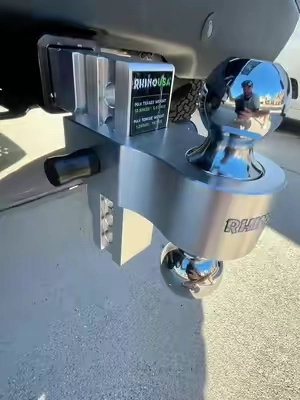 Is yours trust worthy? #rhinousa #TruckMods #truckhitch #trailerhitch #towing 