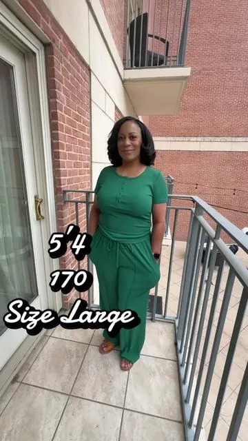 Wore this from sun up to sun down and was soooo comfortable!! Linked to this video and in my showcase! #tiktokshop #2pieceset #green #comfy #noiron