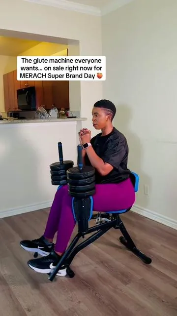 Rounder glutes and a tighter waist at home 🍑👇 MERACH Super Brand Day deal is live right now. #merachsuperbrandday #merachspringbodyreset #tiktokshopspringglowup #tiktokshopcreatorspicks #workout 