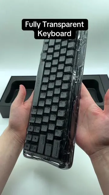 Fully Transparent Hall Effect Keyboard | GravaStar Mercury V60 #keyboard #gamingkeyboard #magnetic @GravastarTikTok 