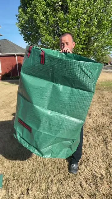 VEVOR 3-Pack 72 Gallon Reusable Yard Waste Bags #yardwork #landscaping #yardcleanup #wastebag #tiktokshopcreatorpicks 