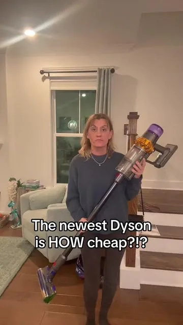 The latest and greatest Dyson vacuum and I’ve never seen it on such a great sale like this before! #dyson #dysonvacuum #dysonv15 #householdmusthaves #cleanhouse 