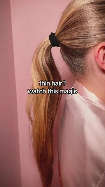 THE ONLY THIN HAIR PONYTAIL HACK YOU NEED TO TRY 🫶🏼      #finehair #ponytailtutorial #ponytailhack #beautytips #tiktokshopcreatorpicks @Kitsch 