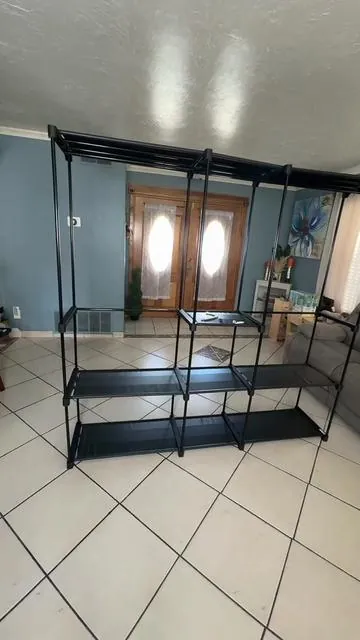 Wardrobe Closet,Portable Clothes Racks for Hanging Clothes, Free Standing Closet with 6 Tier Shelves, Closet Organizers and Storage Rack for Cloakroom, Bedroom, 80.7 x 15.6 x 77 Inches #closet #portablecloset #portable #temporary #closetstorage 