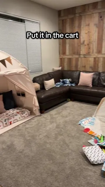 My toddler calls this little tent his house. So cute! #toddler #toddlersoftiktok #sahm #toddleractivities #baby 