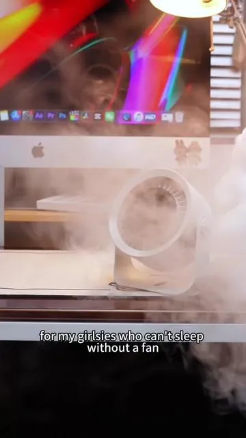 Dorm girls with bad AC NEED this fan 🎒#digix #deskfan #dormessentials #minifan #quietfan