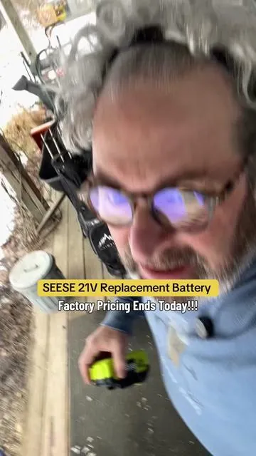 Factory pricing ends today on the @SEESE OS 21V rechargeable replacement battery for the Jet Blower and Chain Saw. #seese #rechargable #battery #leafblower #chainsaw 