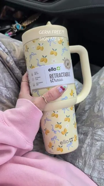 This print is stinking adorable 🍋 #ellocup #watertumbler @Ello Products 