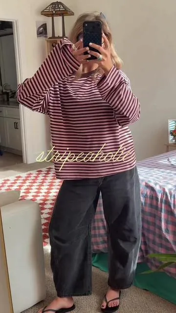 my new lived in top. #stripeaholic #top #stripedtop 