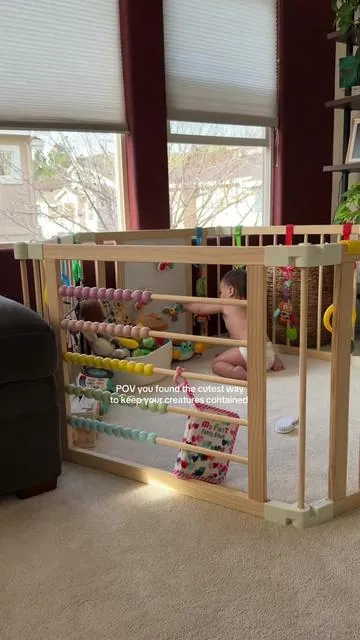 SALE! I’ll link this cute baby gate for you 🥰 #babygate #safetygate #babyplaypen 