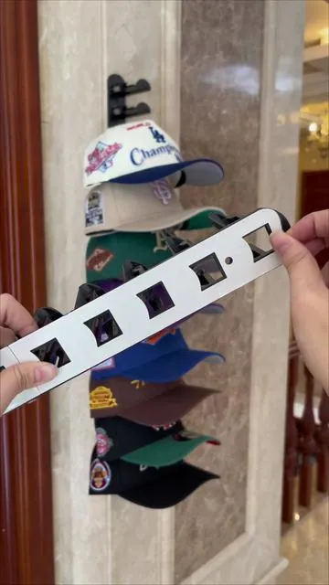 Choosing the right hat rack makes dressing up worry-free and effortless.#hatrack #hatorganization #baseballcap #HatOrganizer #tiktokshop