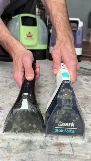 Which stain remover preforms the best? #littlegreenmachine #stainremover #carpetcleaning #carpetcleaner #cleaning 