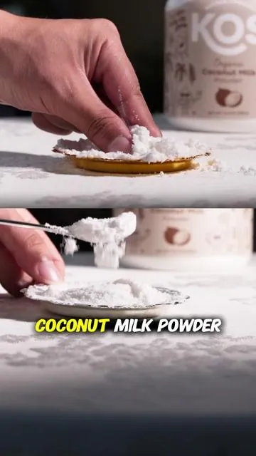 KOS Coconut milk is 100% clean label 🥥✨#KOS #organic #coconutmilk #coconut #healthyfood 